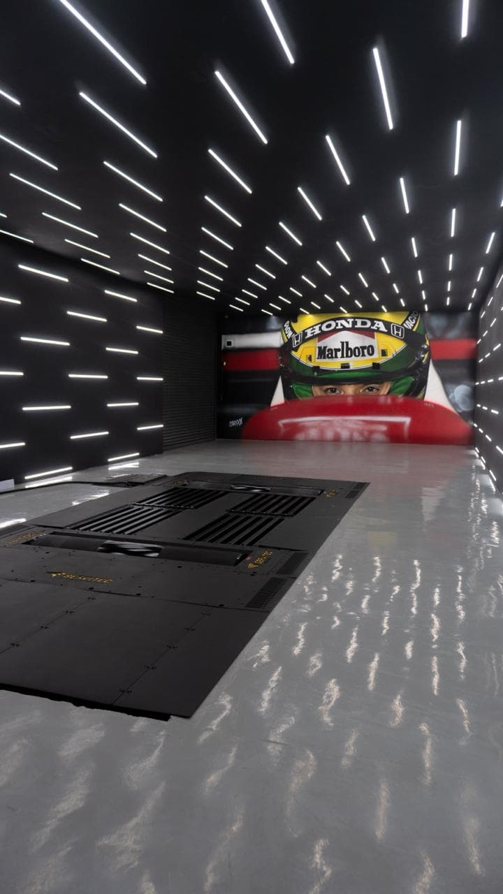 Dinamômetro 4x4 com homenagem ao Ayrton Senna